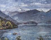 Walchensee, blaue Landschaft Lovis Corinth